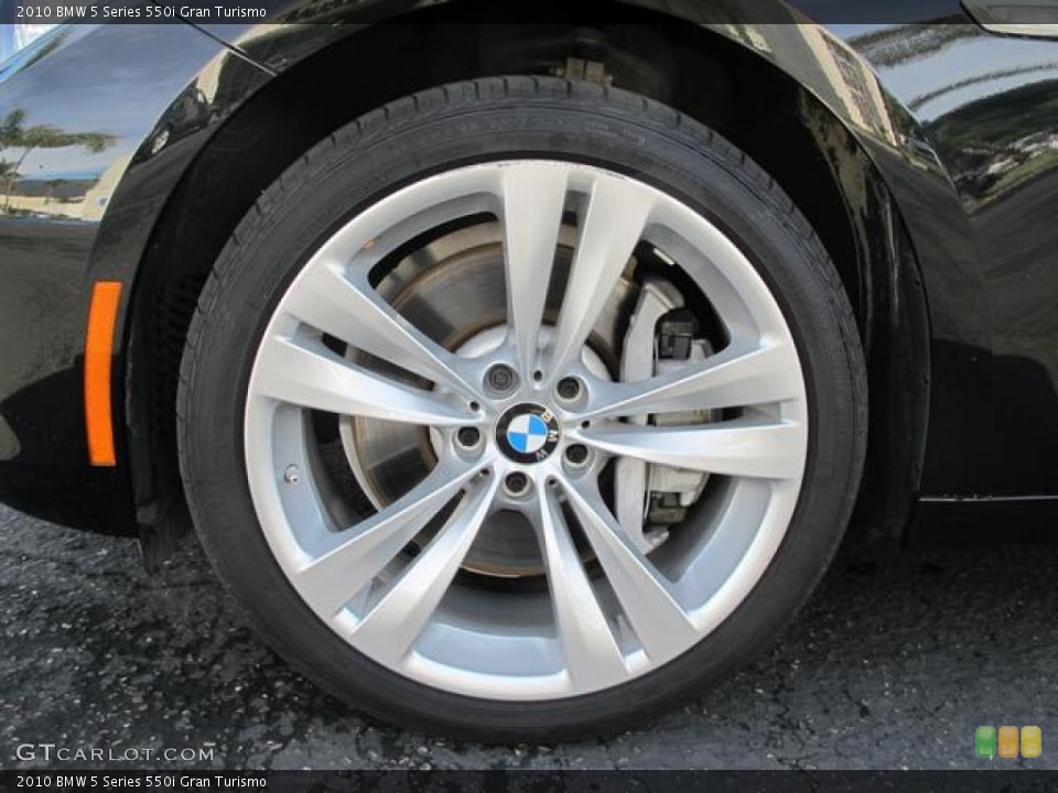 2010 BMW 5 Series 550i Gran Turismo Wheel and Tire Photo #60567233