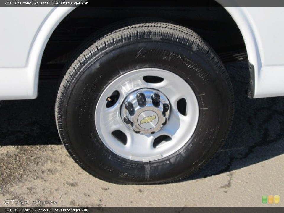 2011 Chevrolet Express LT 3500 Passenger Van Wheel and Tire Photo #60592525