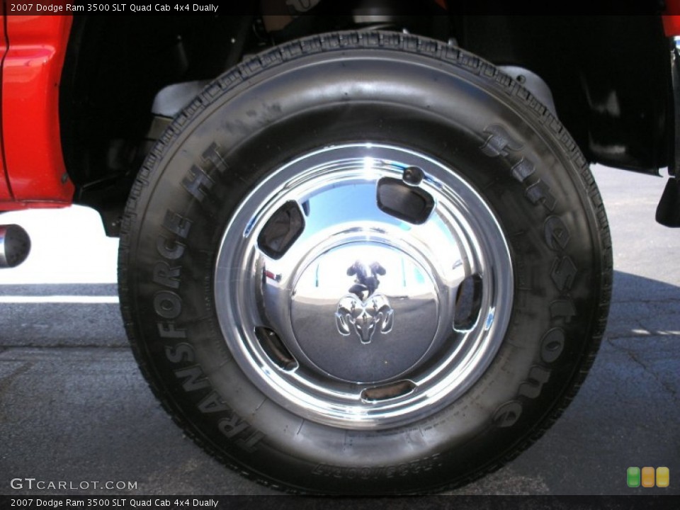 2007 Dodge Ram 3500 SLT Quad Cab 4x4 Dually Wheel and Tire Photo #60596178