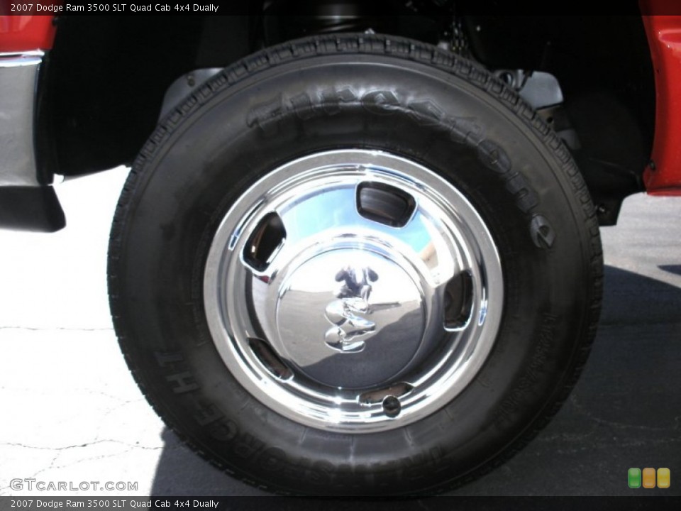 2007 Dodge Ram 3500 SLT Quad Cab 4x4 Dually Wheel and Tire Photo #60596187