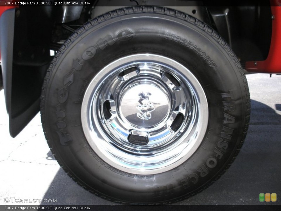 2007 Dodge Ram 3500 SLT Quad Cab 4x4 Dually Wheel and Tire Photo #60596196