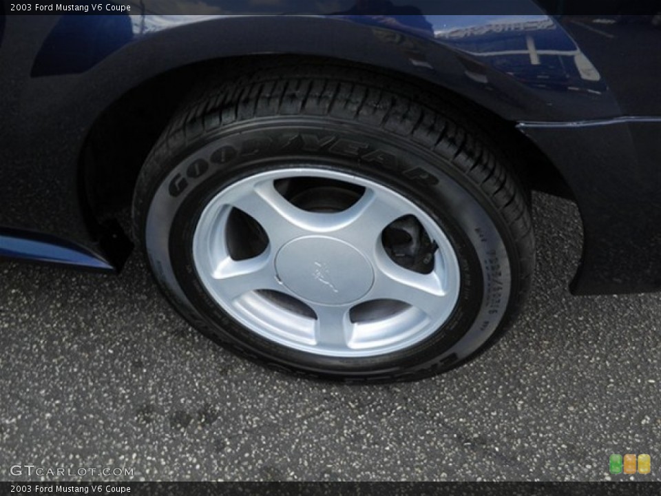 2003 Ford Mustang V6 Coupe Wheel and Tire Photo #60604352