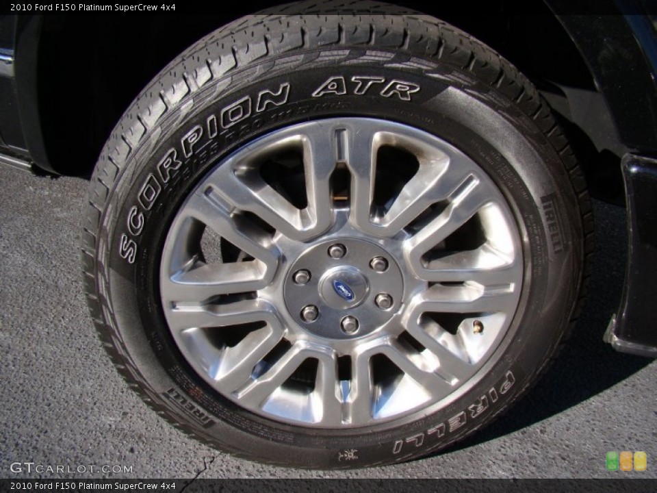 2010 Ford F150 Platinum SuperCrew 4x4 Wheel and Tire Photo #60614147