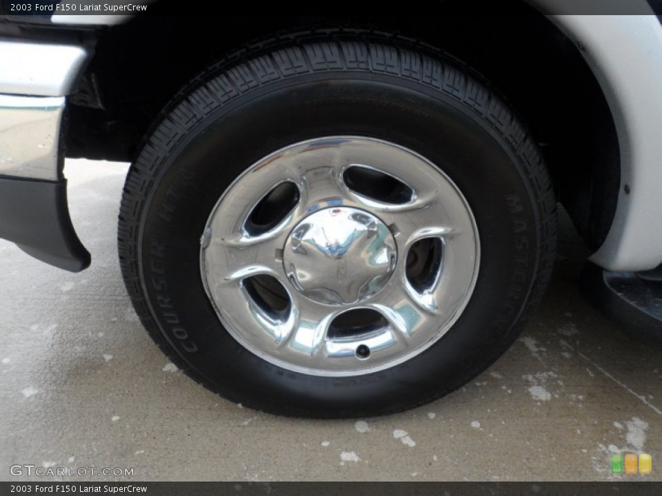 2003 Ford F150 Lariat SuperCrew Wheel and Tire Photo #60620882