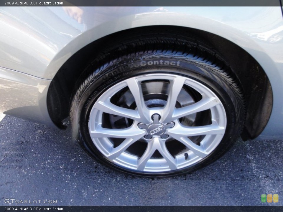2009 Audi A6 3.0T quattro Sedan Wheel and Tire Photo #60622574