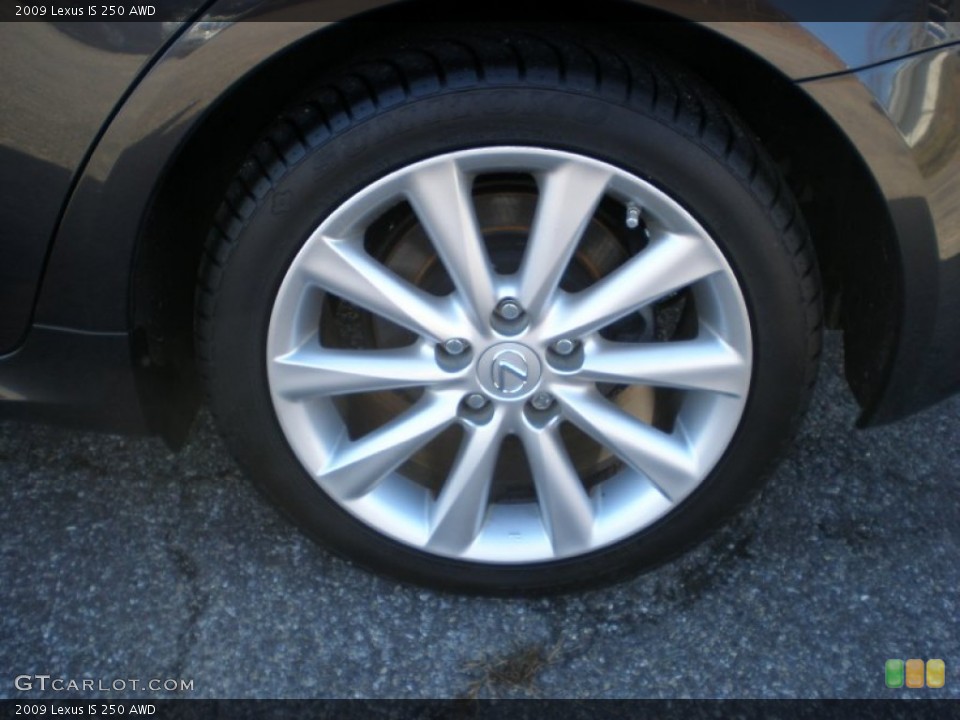 2009 Lexus IS 250 AWD Wheel and Tire Photo #60631375