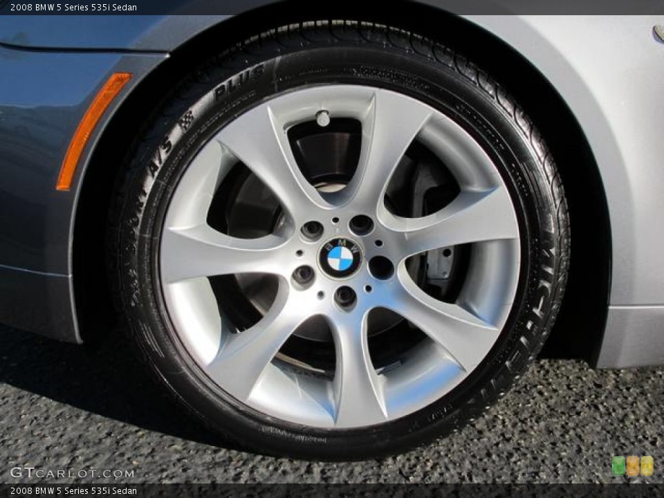 2008 BMW 5 Series 535i Sedan Wheel and Tire Photo #60634133
