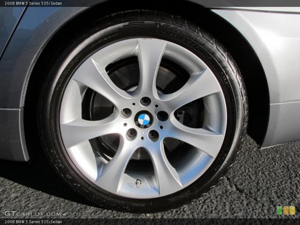 2008 BMW 5 Series 535i Sedan Wheel and Tire Photo #60634144