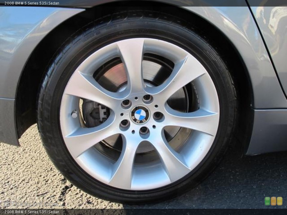 2008 BMW 5 Series 535i Sedan Wheel and Tire Photo #60634153