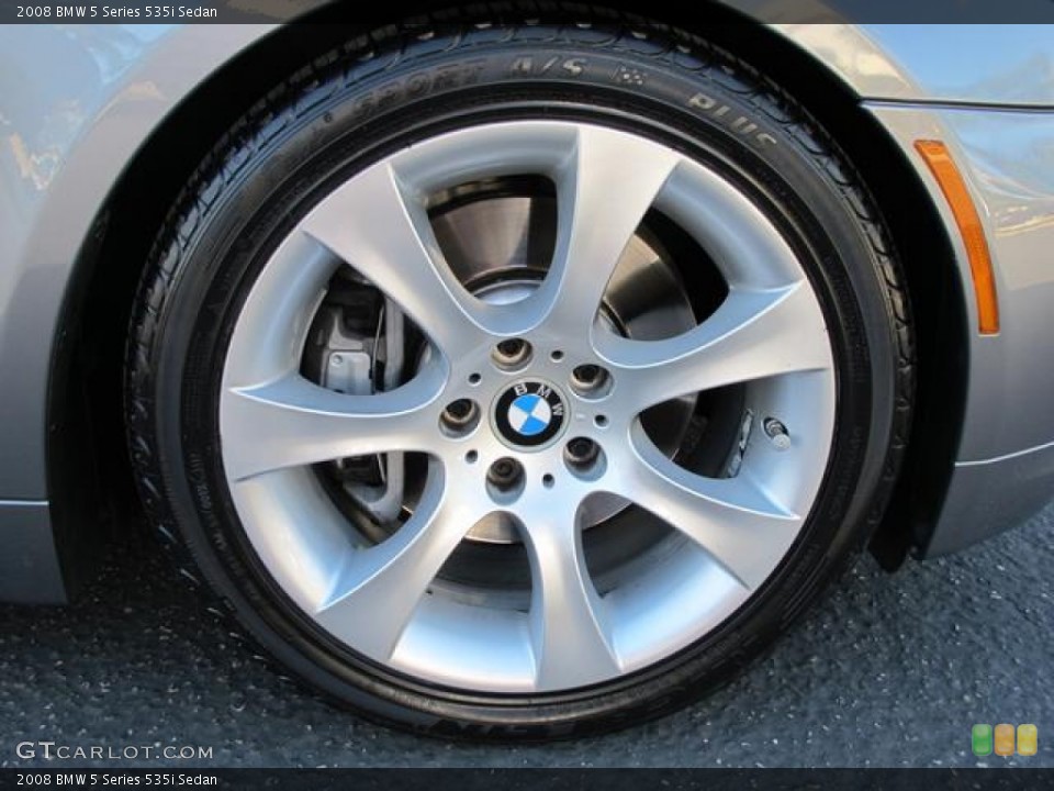 2008 BMW 5 Series 535i Sedan Wheel and Tire Photo #60634162