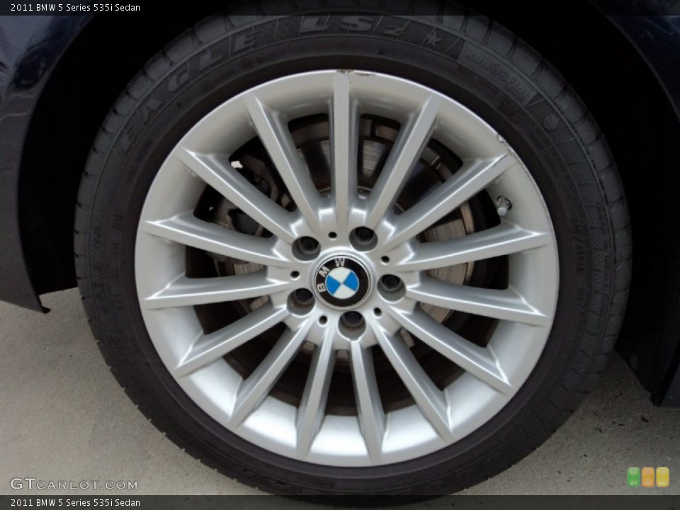 2011 BMW 5 Series 535i Sedan Wheel and Tire Photo #60639298