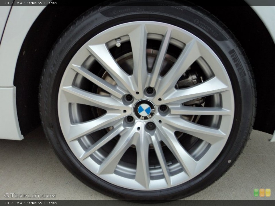 2012 BMW 5 Series 550i Sedan Wheel and Tire Photo #60640168