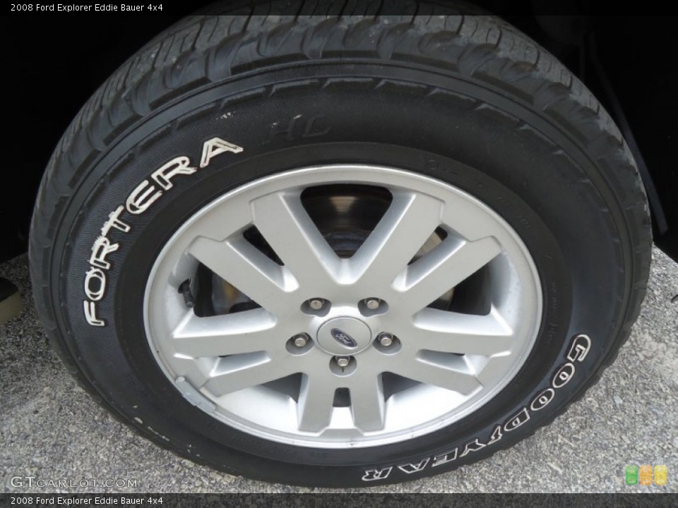 2008 Ford Explorer Eddie Bauer 4x4 Wheel and Tire Photo #60648955