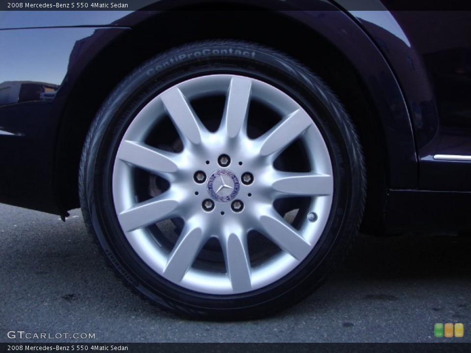 2008 Mercedes-Benz S 550 4Matic Sedan Wheel and Tire Photo #60657605