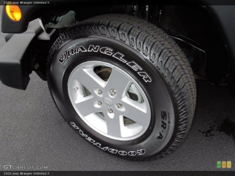 2009 Jeep Wrangler Unlimited X Wheel and Tire Photo #60661827