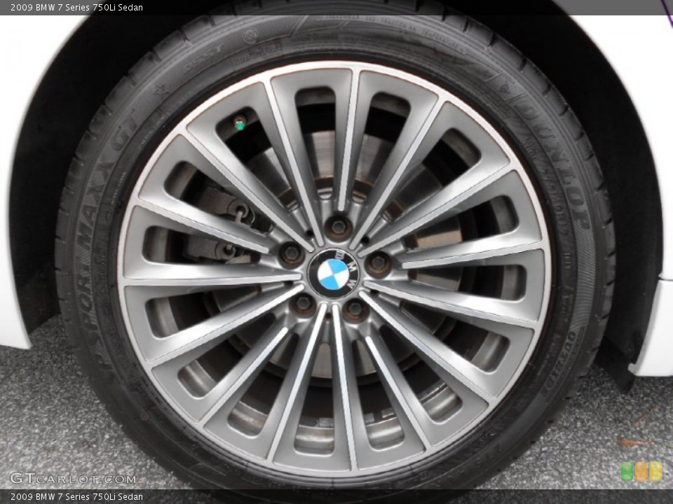 2009 BMW 7 Series 750Li Sedan Wheel and Tire Photo #60675680
