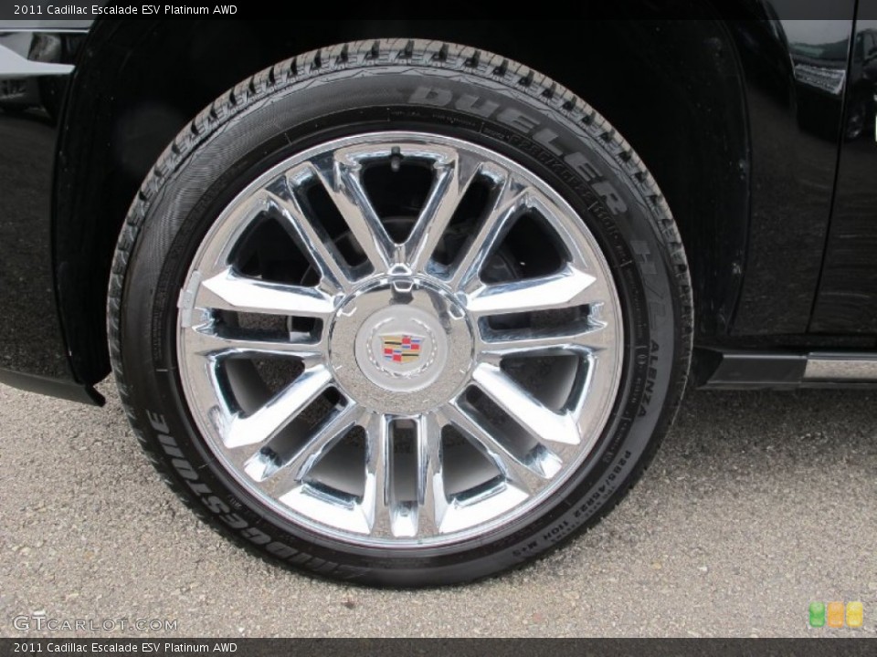 2011 Cadillac Escalade ESV Platinum AWD Wheel and Tire Photo #60680564