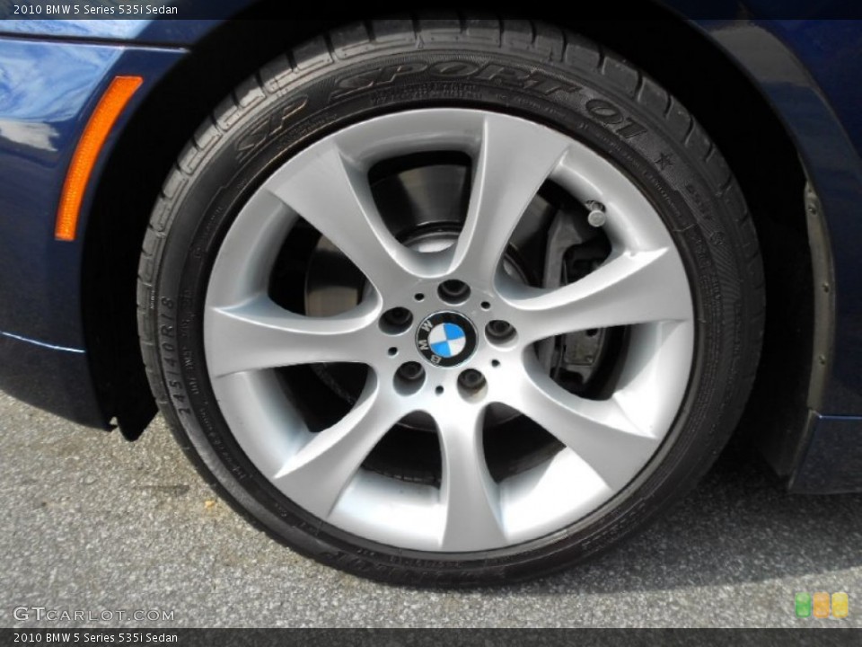2010 BMW 5 Series 535i Sedan Wheel and Tire Photo #60718153