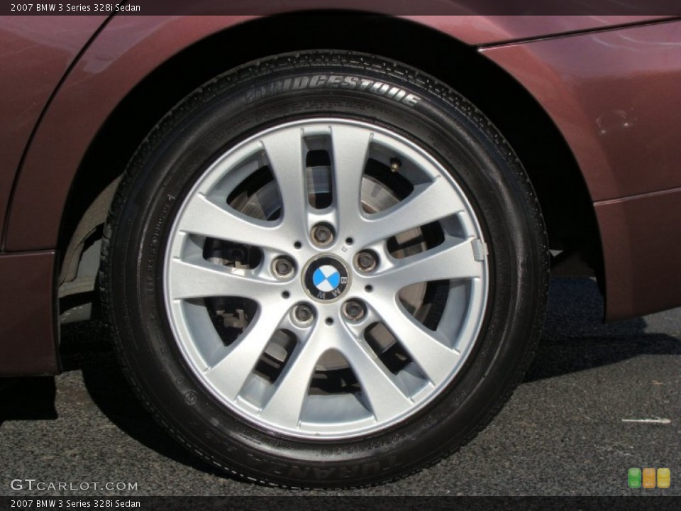 2007 BMW 3 Series 328i Sedan Wheel and Tire Photo #60723136