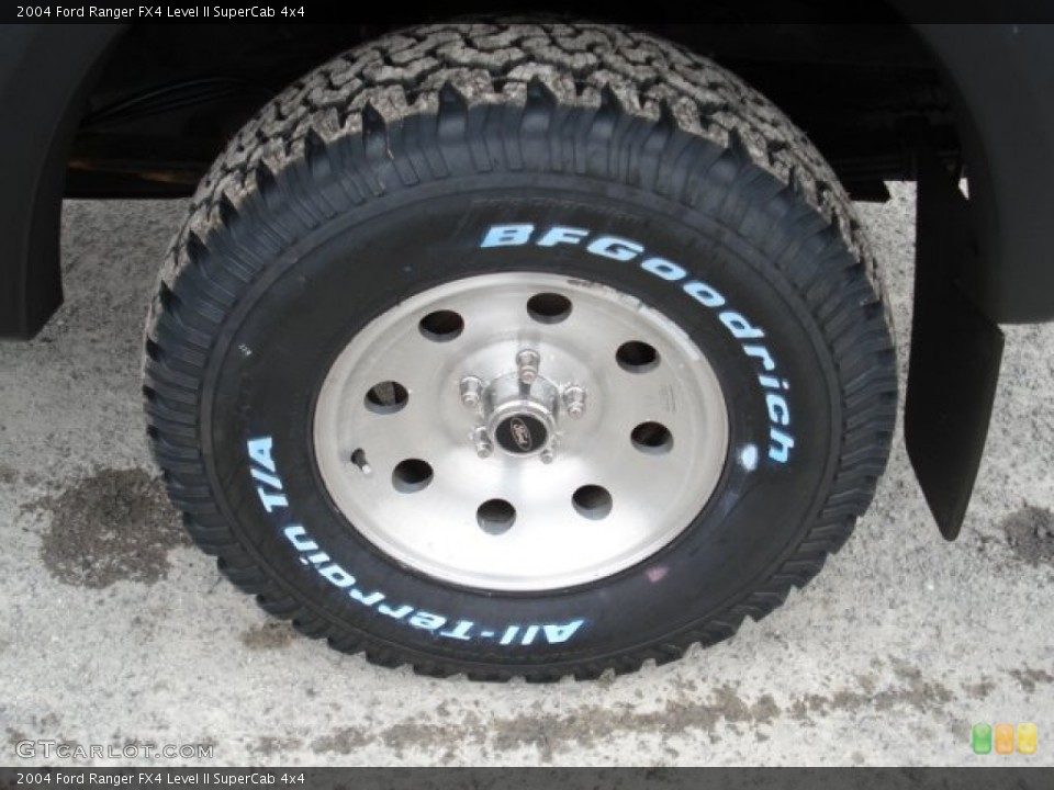 2004 Ford Ranger FX4 Level II SuperCab 4x4 Wheel and Tire Photo #60725324