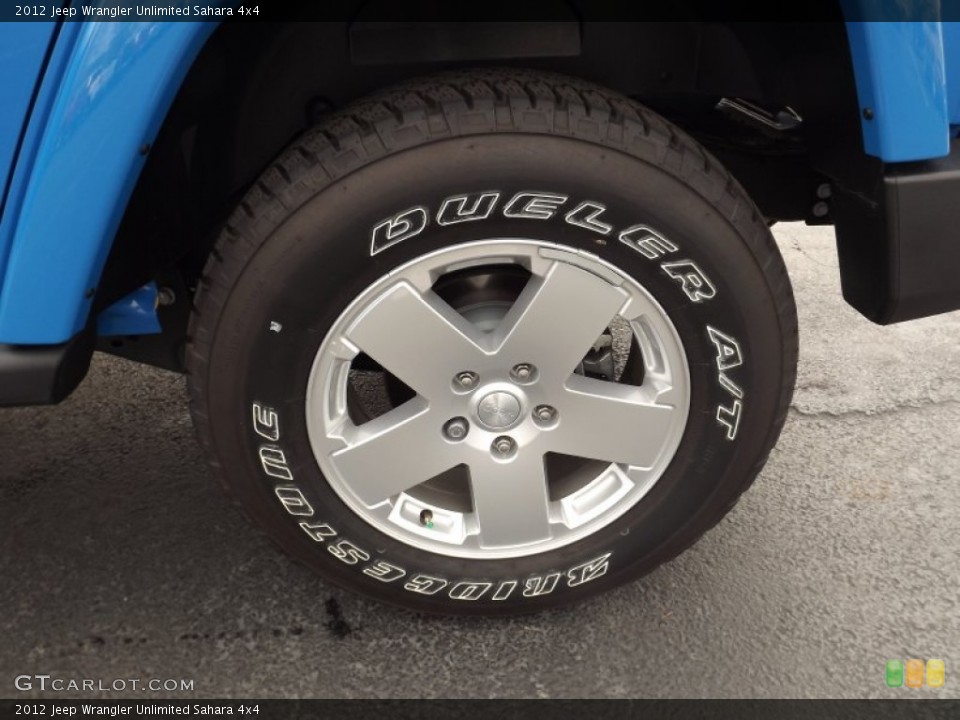 2012 Jeep Wrangler Unlimited Sahara 4x4 Wheel and Tire Photo #60726844