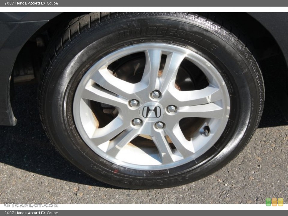 2007 Honda Accord EX Coupe Wheel and Tire Photo #60747106
