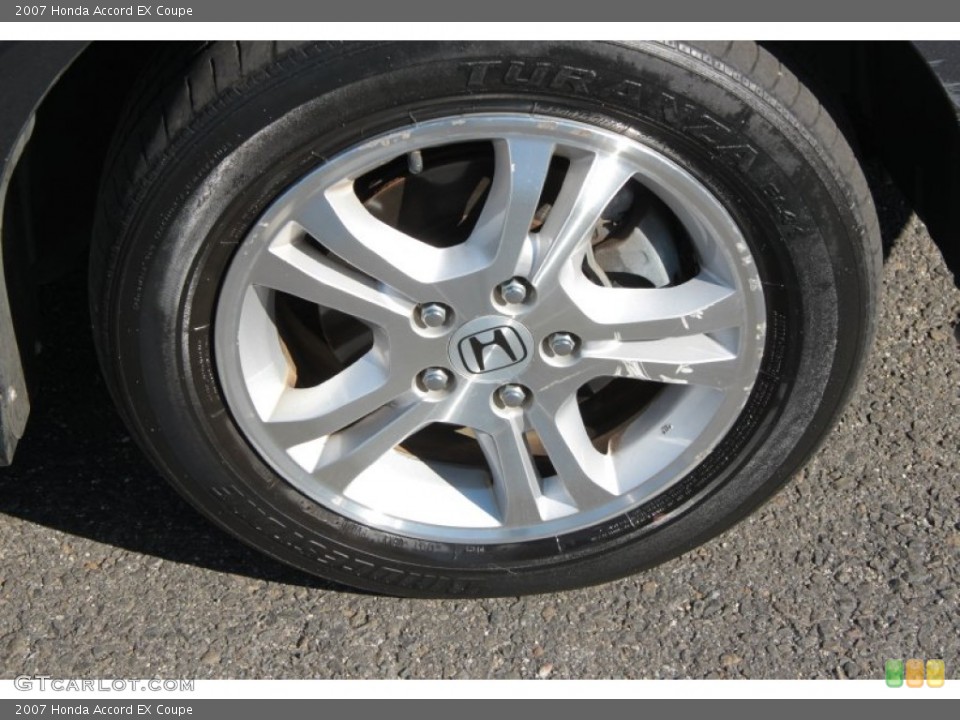 2007 Honda Accord EX Coupe Wheel and Tire Photo #60747116