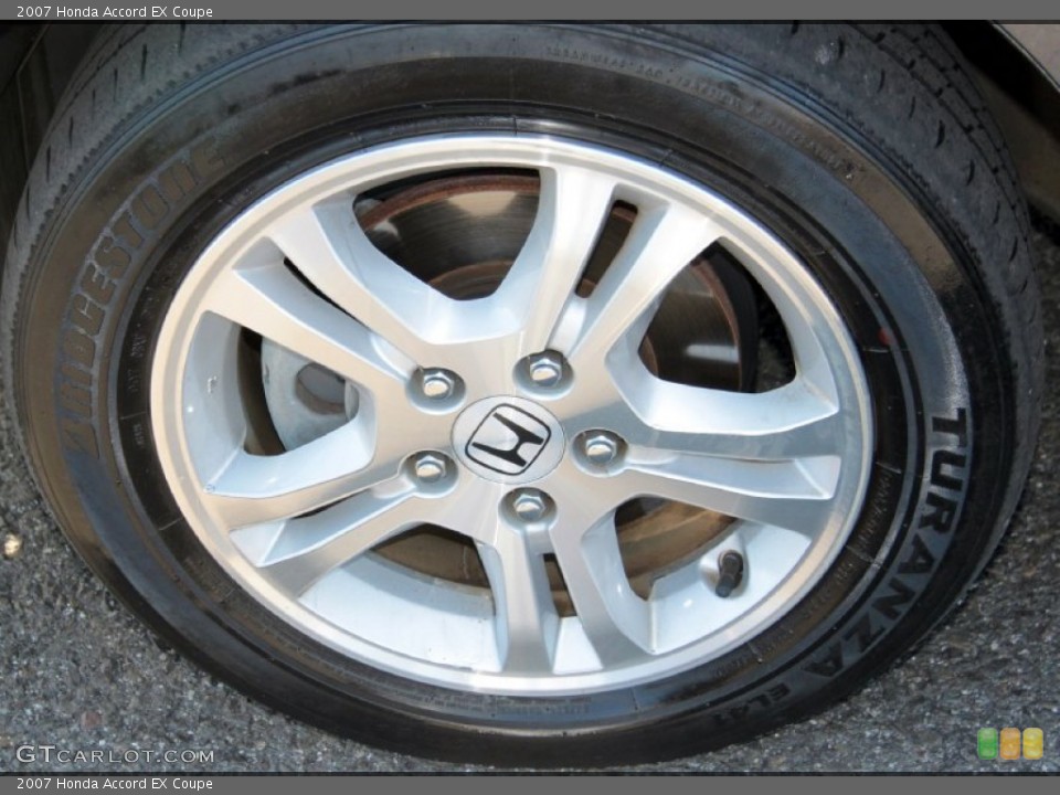 2007 Honda Accord EX Coupe Wheel and Tire Photo #60747134
