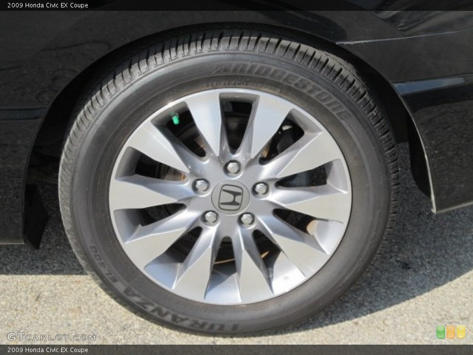 2009 Honda Civic EX Coupe Wheel and Tire Photo #60761266