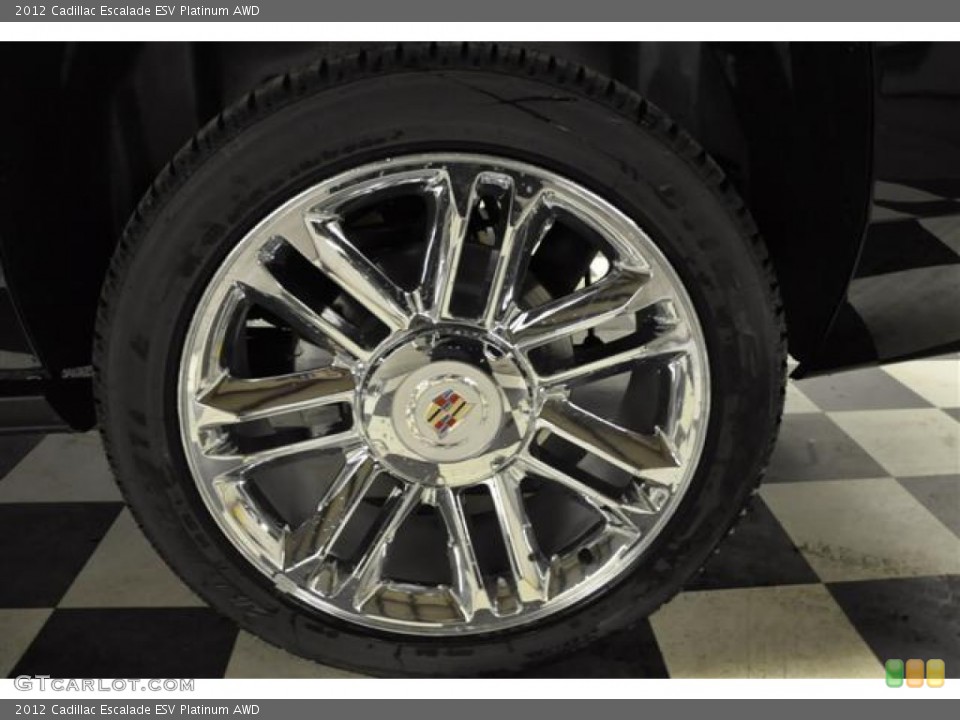 2012 Cadillac Escalade ESV Platinum AWD Wheel and Tire Photo #60775376
