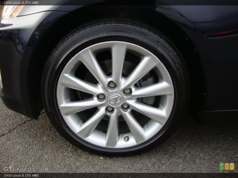 2009 Lexus IS 250 AWD Wheel and Tire Photo #60791782