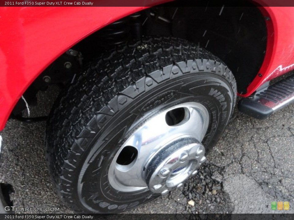 2011 Ford F350 Super Duty XLT Crew Cab Dually Wheel and Tire Photo #60825901