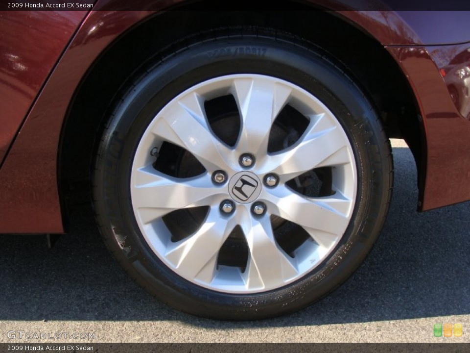 2009 Honda Accord EX Sedan Wheel and Tire Photo #60827238