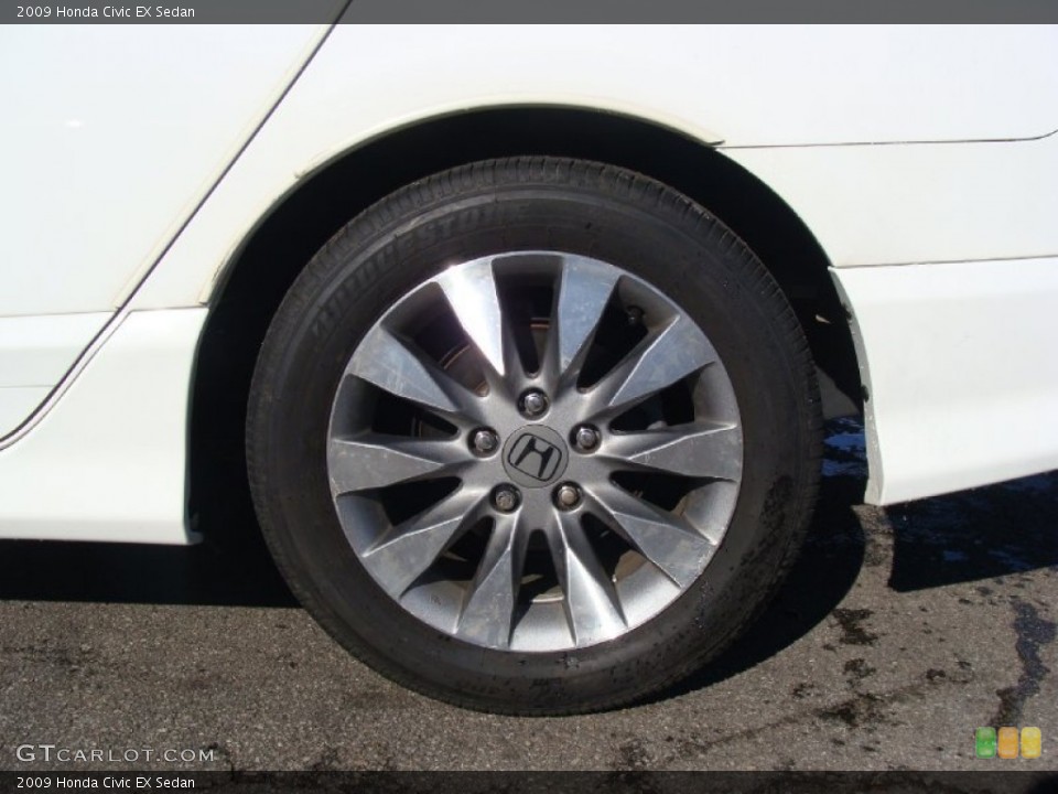 2009 Honda Civic EX Sedan Wheel and Tire Photo #60832438