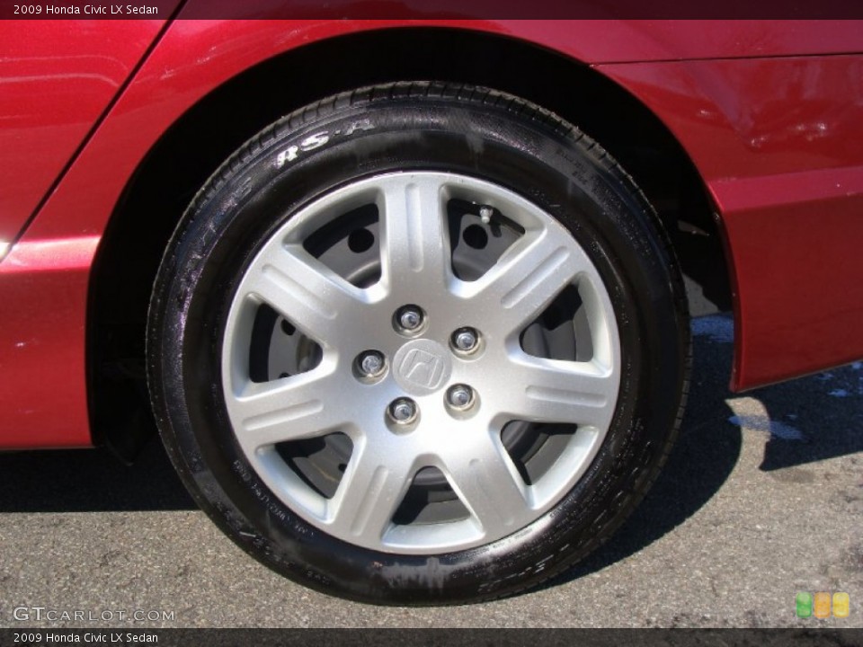 2009 Honda Civic LX Sedan Wheel and Tire Photo #60832694
