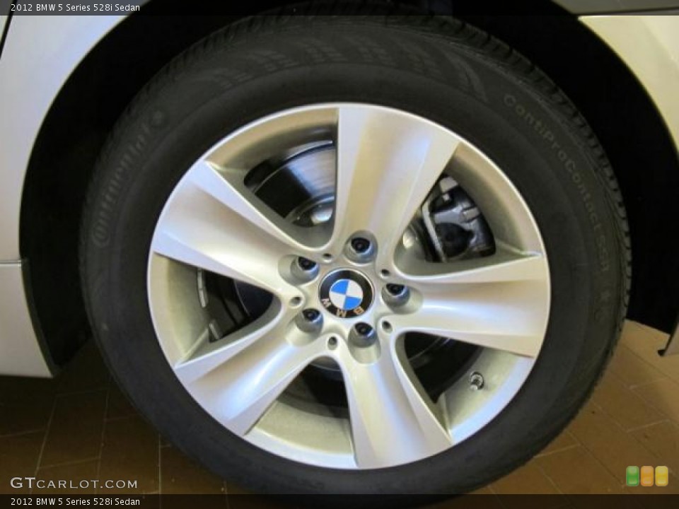 2012 BMW 5 Series 528i Sedan Wheel and Tire Photo #60834582