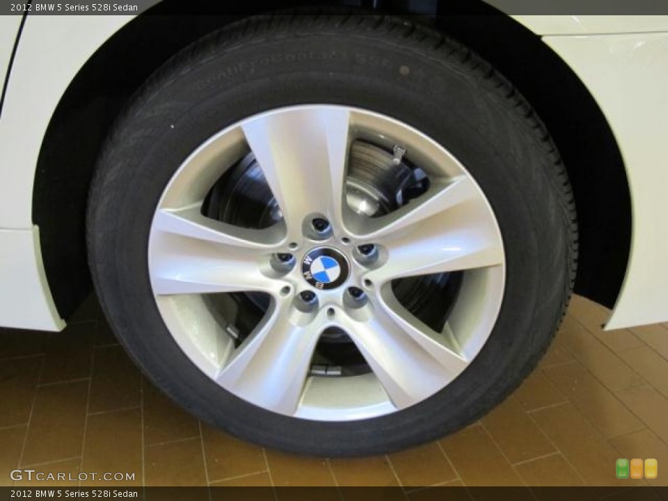 2012 BMW 5 Series 528i Sedan Wheel and Tire Photo #60834708