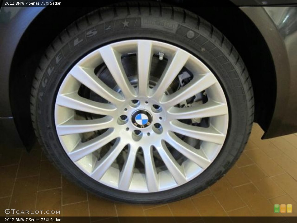 2012 BMW 7 Series 750i Sedan Wheel and Tire Photo #60834807