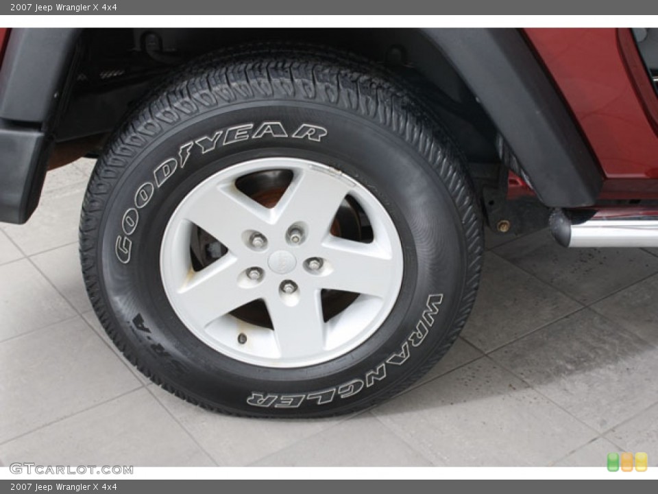 2007 Jeep Wrangler X 4x4 Wheel and Tire Photo #60835940