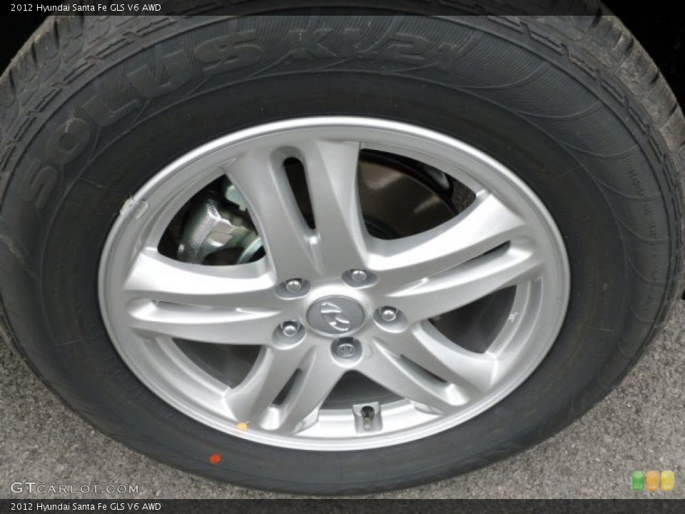2012 Hyundai Santa Fe GLS V6 AWD Wheel and Tire Photo #60855900