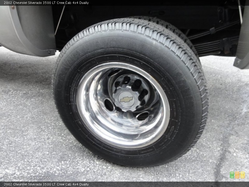 2002 Chevrolet Silverado 3500 LT Crew Cab 4x4 Dually Wheel and Tire Photo #60861586