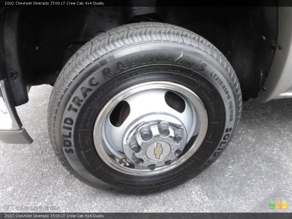 2002 Chevrolet Silverado 3500 LT Crew Cab 4x4 Dually Wheel and Tire Photo #60861597