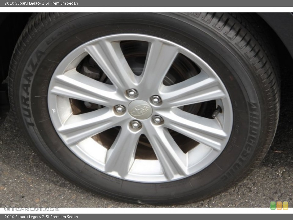 2010 Subaru Legacy 2.5i Premium Sedan Wheel and Tire Photo #60865326