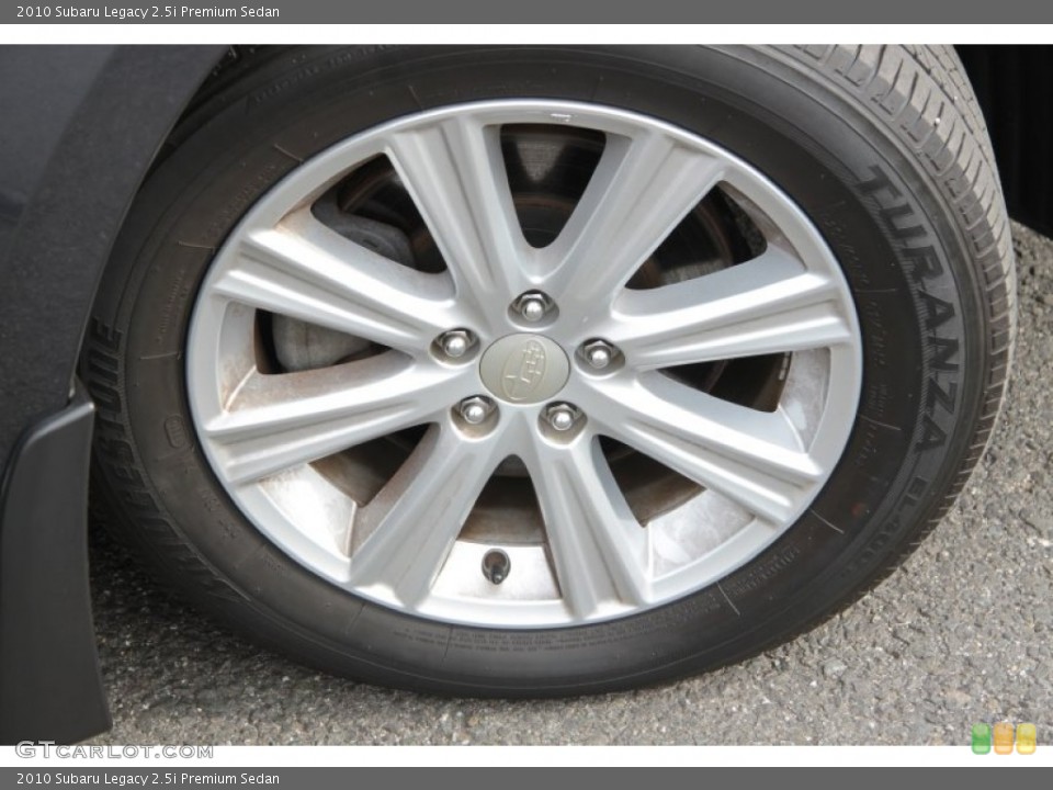 2010 Subaru Legacy 2.5i Premium Sedan Wheel and Tire Photo #60865335