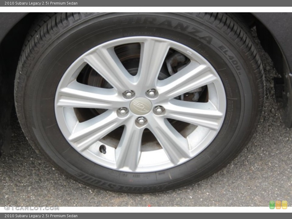 2010 Subaru Legacy 2.5i Premium Sedan Wheel and Tire Photo #60865344