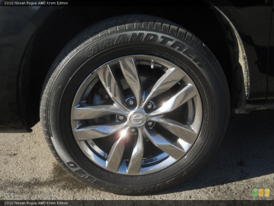2010 Nissan Rogue AWD Krom Edition Wheel and Tire Photo #60867030