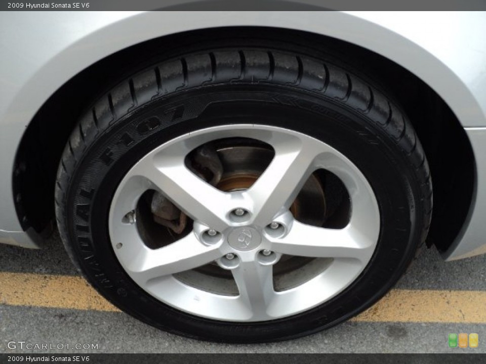 2009 Hyundai Sonata SE V6 Wheel and Tire Photo #60871654