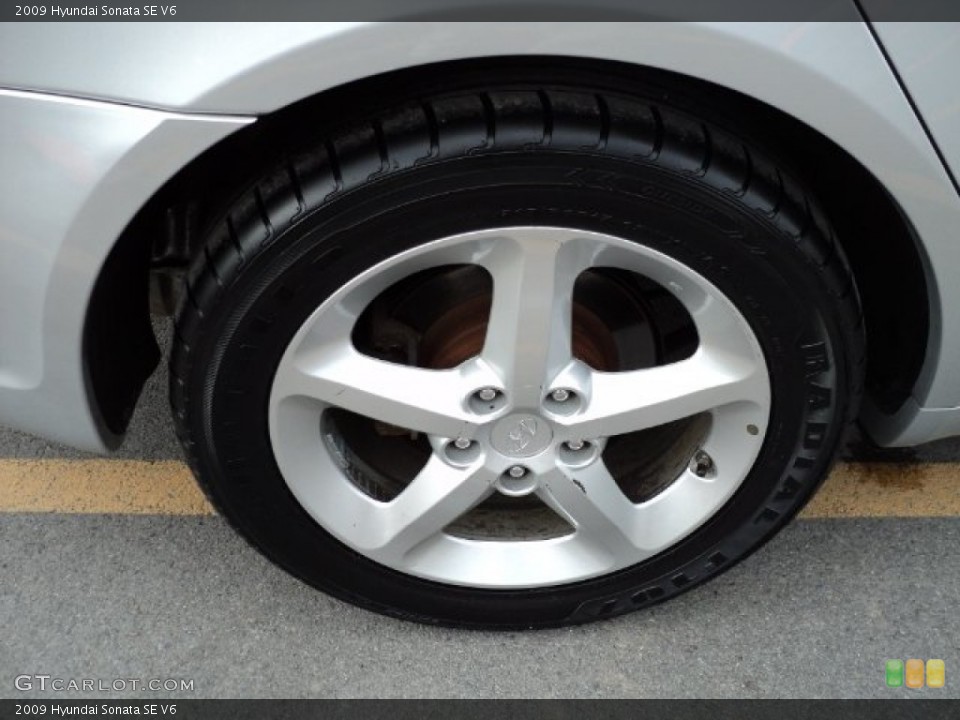 2009 Hyundai Sonata SE V6 Wheel and Tire Photo #60871734