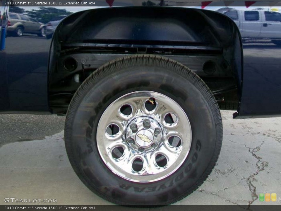2010 Chevrolet Silverado 1500 LS Extended Cab 4x4 Wheel and Tire Photo #60892636