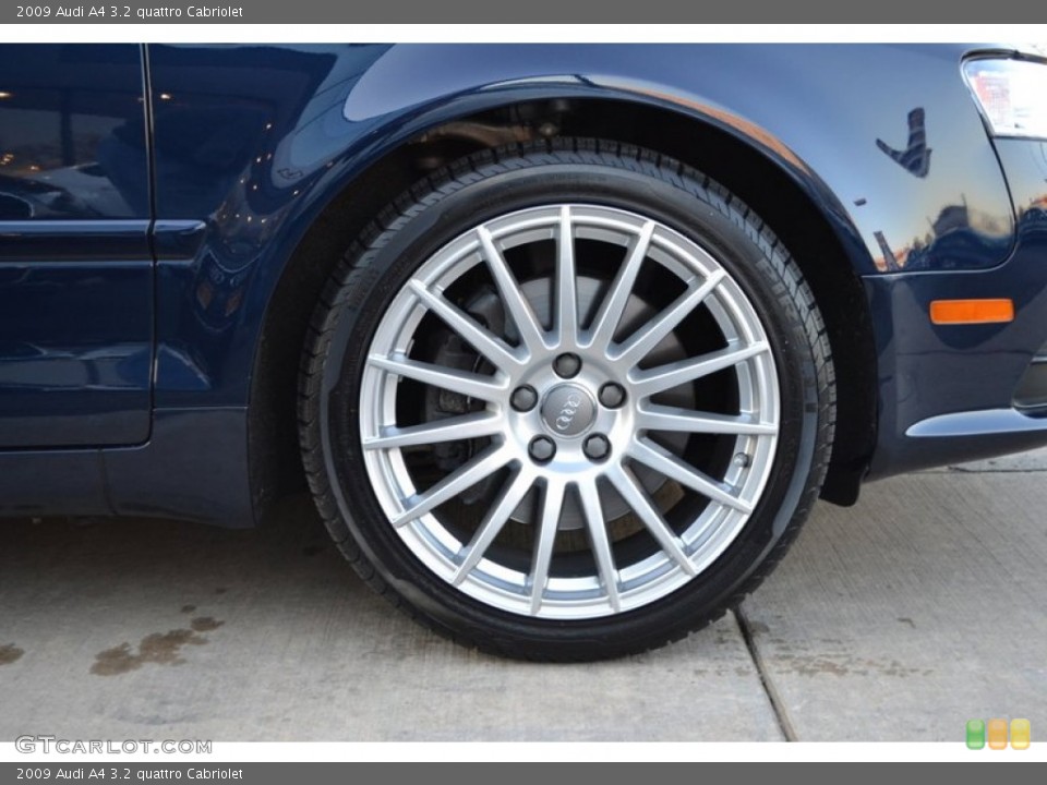 2009 Audi A4 3.2 quattro Cabriolet Wheel and Tire Photo #60899449